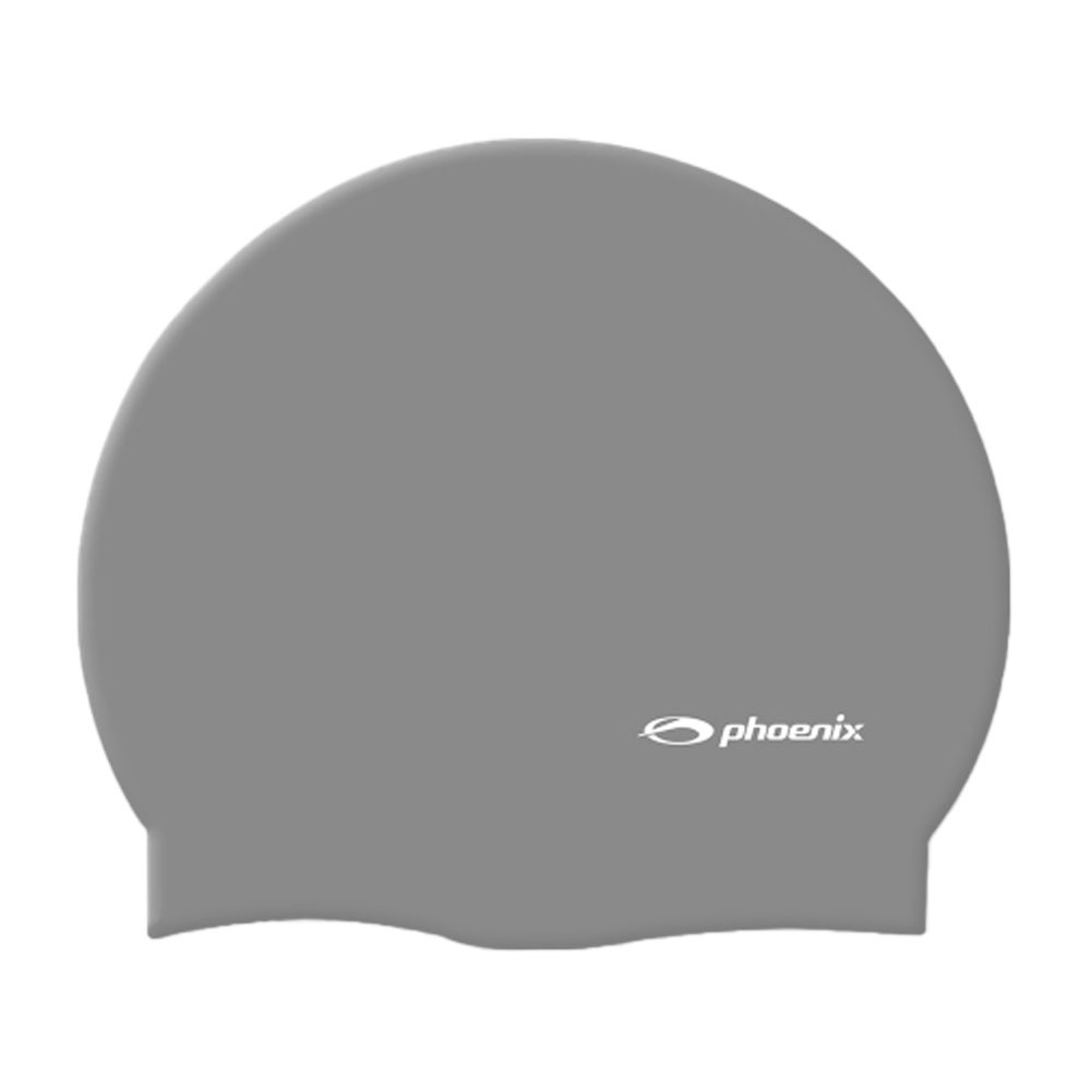 피닉스 실리콘 로고 수모(솔리드형) 그레이 [PSC-02] 수영모자 수영모 수영캡 수영용품 